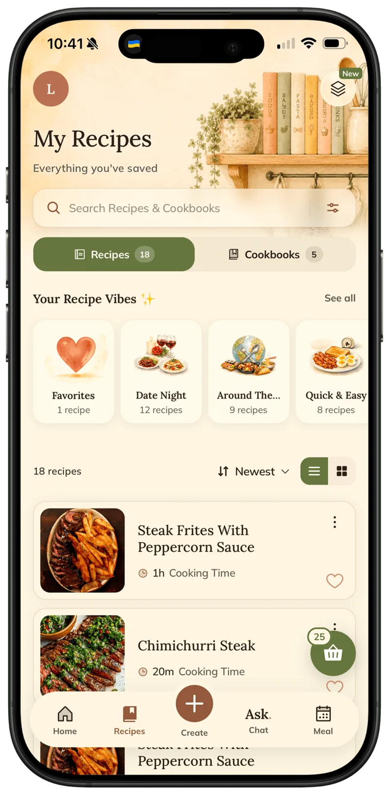 The FOODIE recipe journal